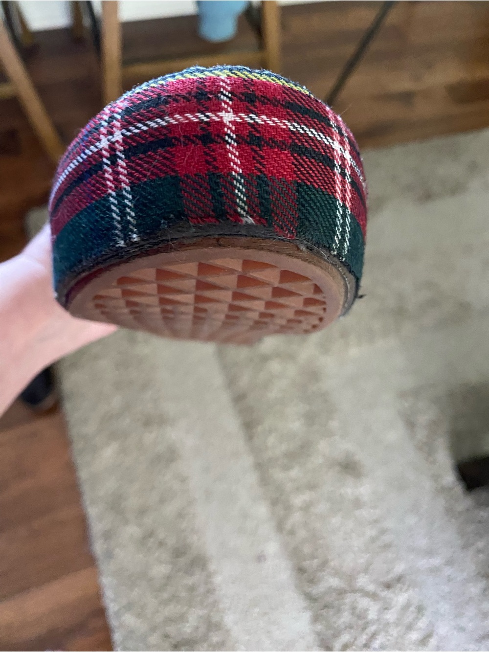 Vans Plaid Platform Slip-On in Red, Black & Yellow - Picture 7 of 7
